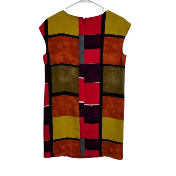 LOFT Color Block Dress Sleeveless Shift Casual Career Party Size 2P‎ - Picture 4 of 13